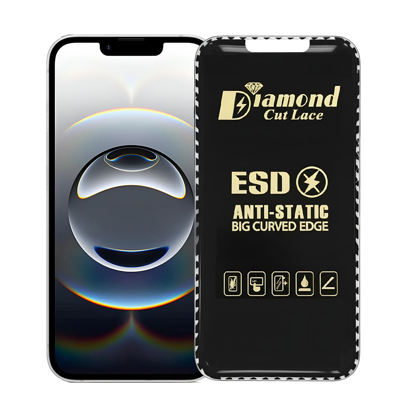 Diamond Cut Lace ESD FLAYR Tempered Glass for Apple iPhone 16E