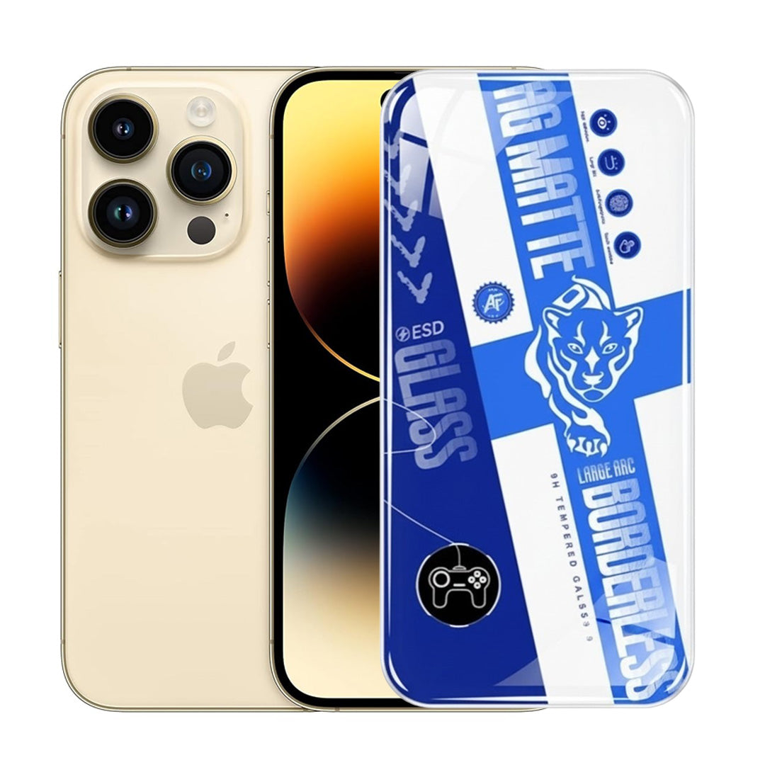 AG Matte Borderless Tempered Glass For iphone 14 Pro