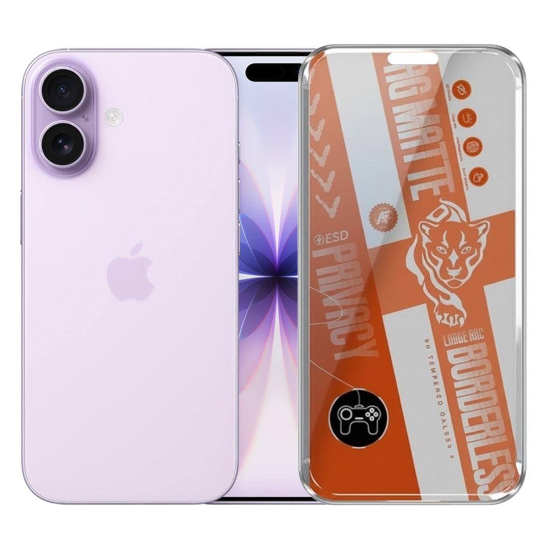 AG Matte Privacy Borderless Tempered Glass For iphone 17