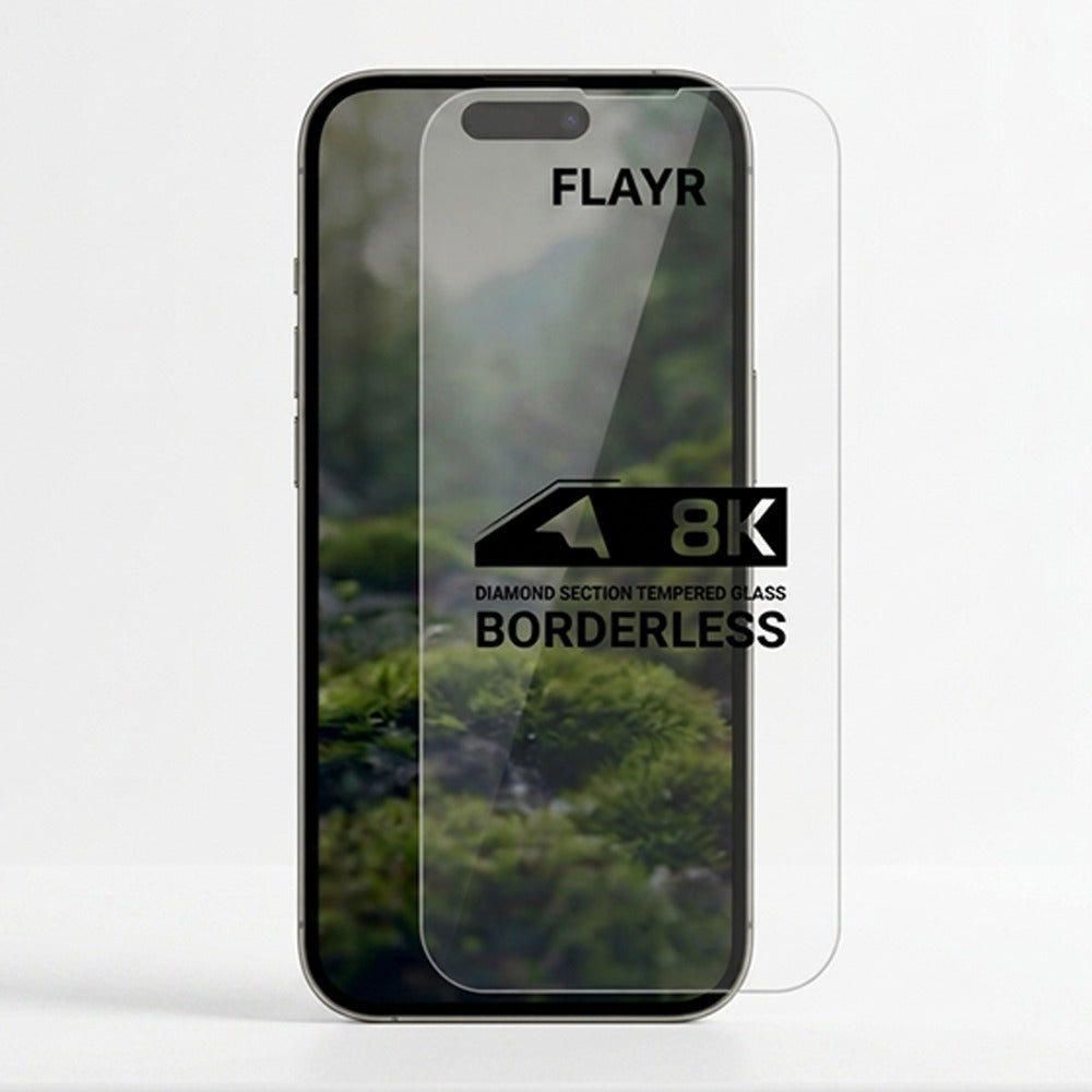 APPLE IPHONE 16 PRO 8K BORDERLESS TEMPERED GLASS