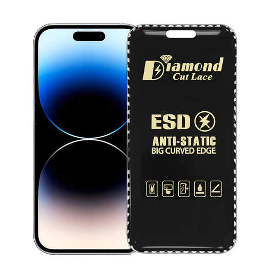 Diamond Cut Lace ESD FLAYR Tempered Glass for Apple iPhone 14 Pro