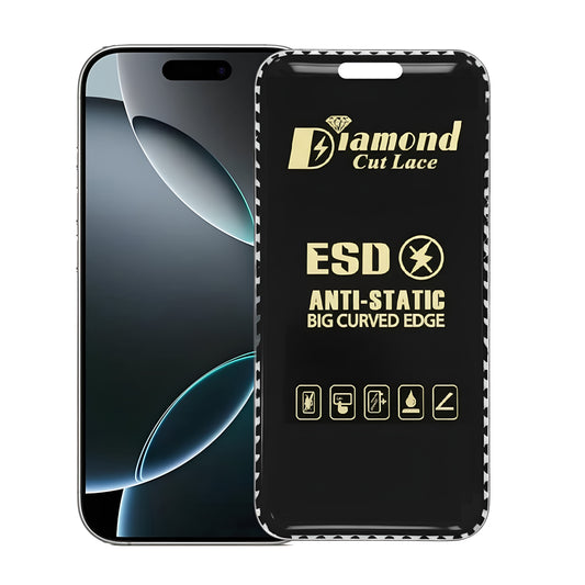 Diamond Cut Lace ESD FLAYR Tempered Glass for Apple iPhone 16 Pro