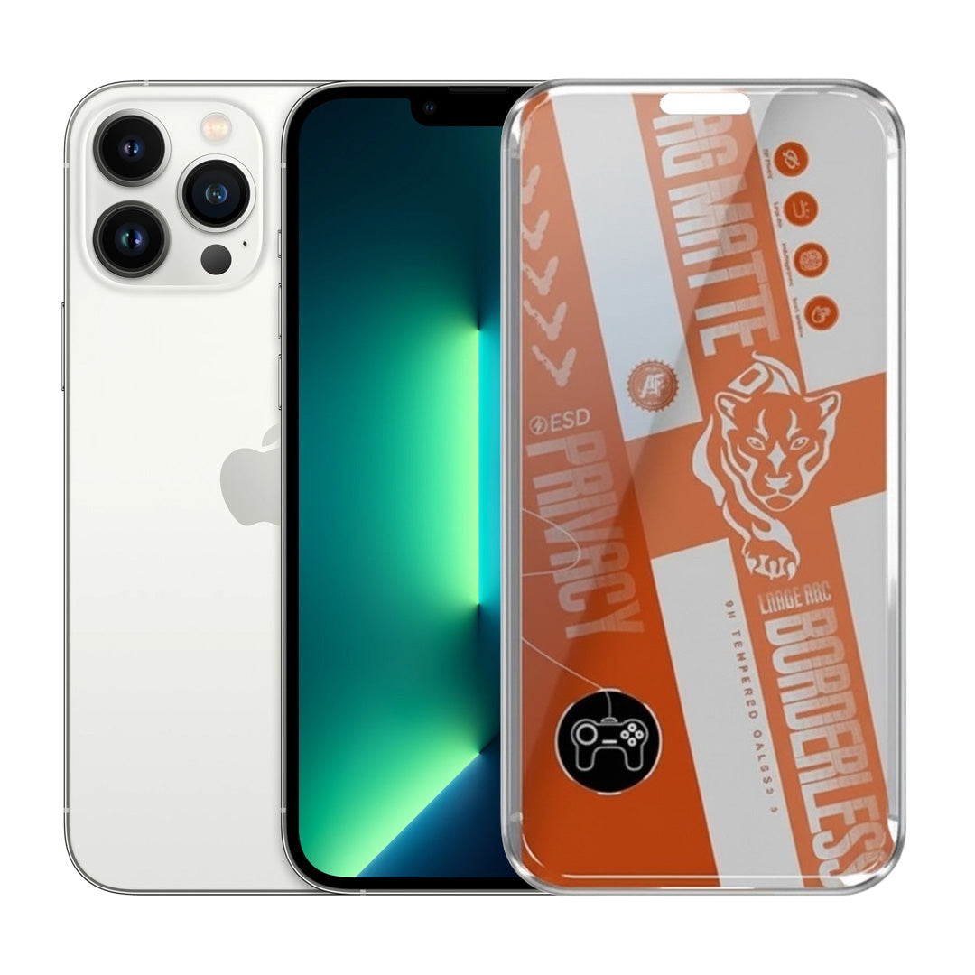 AG Matte Privacy Borderless Tempered Glass For iphone 13 Pro
