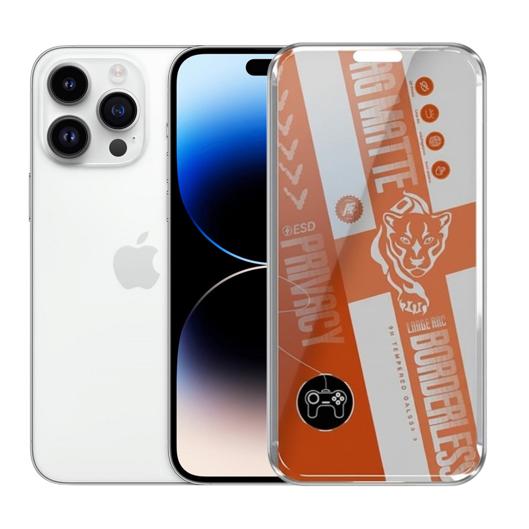 AG Matte Privacy Borderless Tempered Glass For iphone 15 Pro Max
