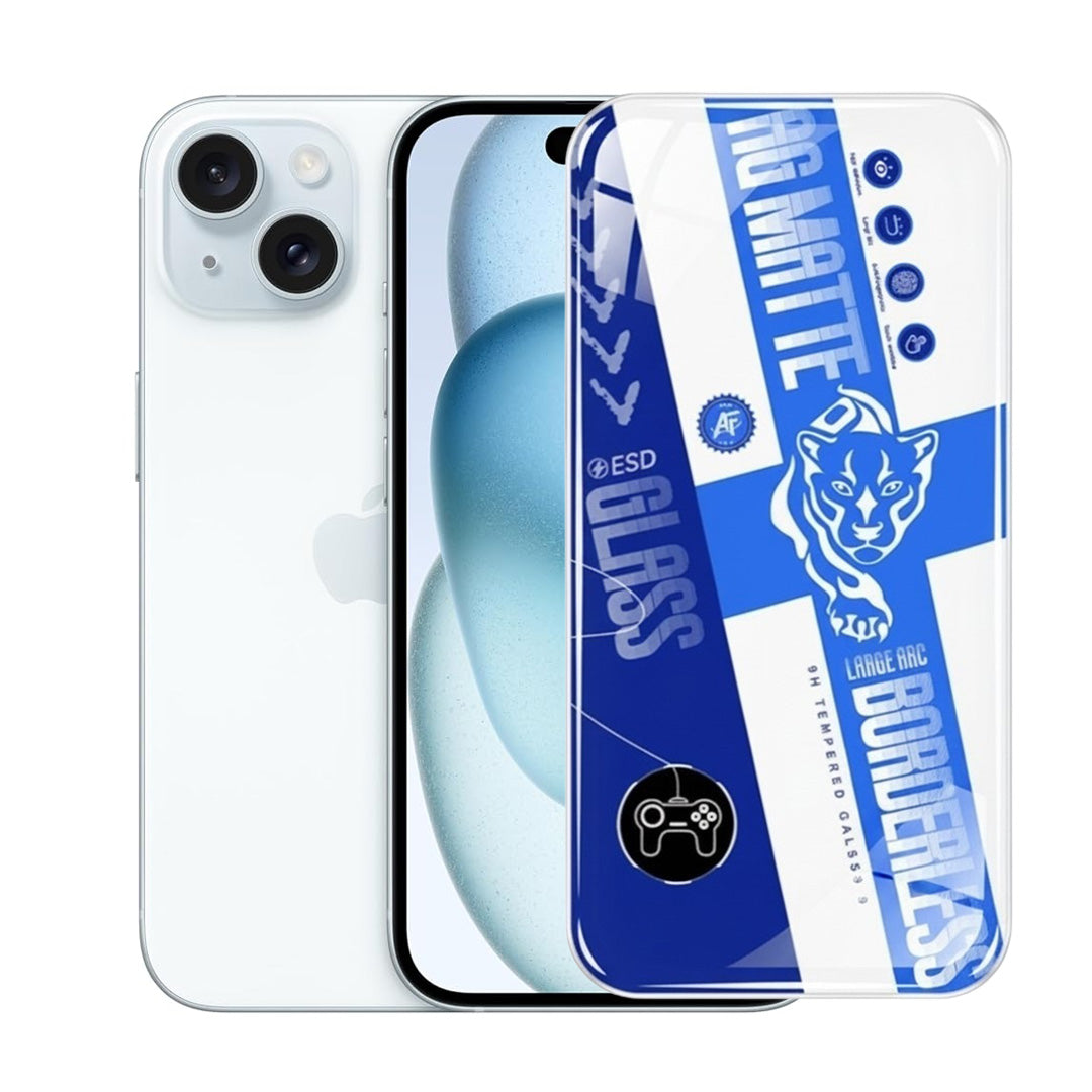 AG Matte Borderless Tempered Glass For iphone 16