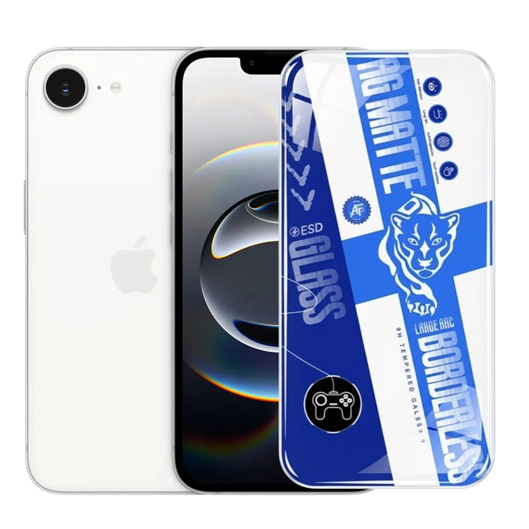 AG Matte Borderless Tempered Glass For iphone 16E