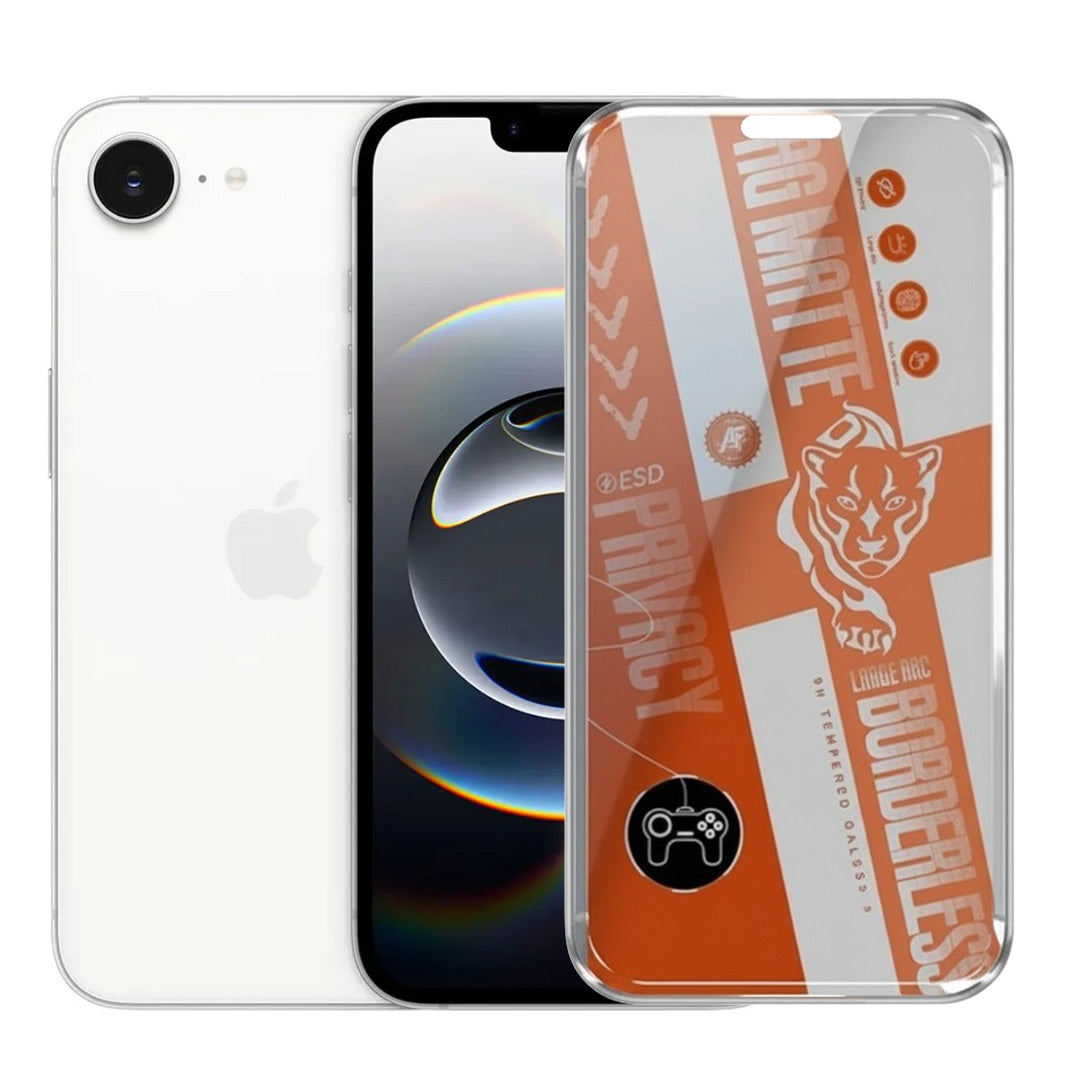 AG Matte Privacy Borderless Tempered Glass For iphone 16E