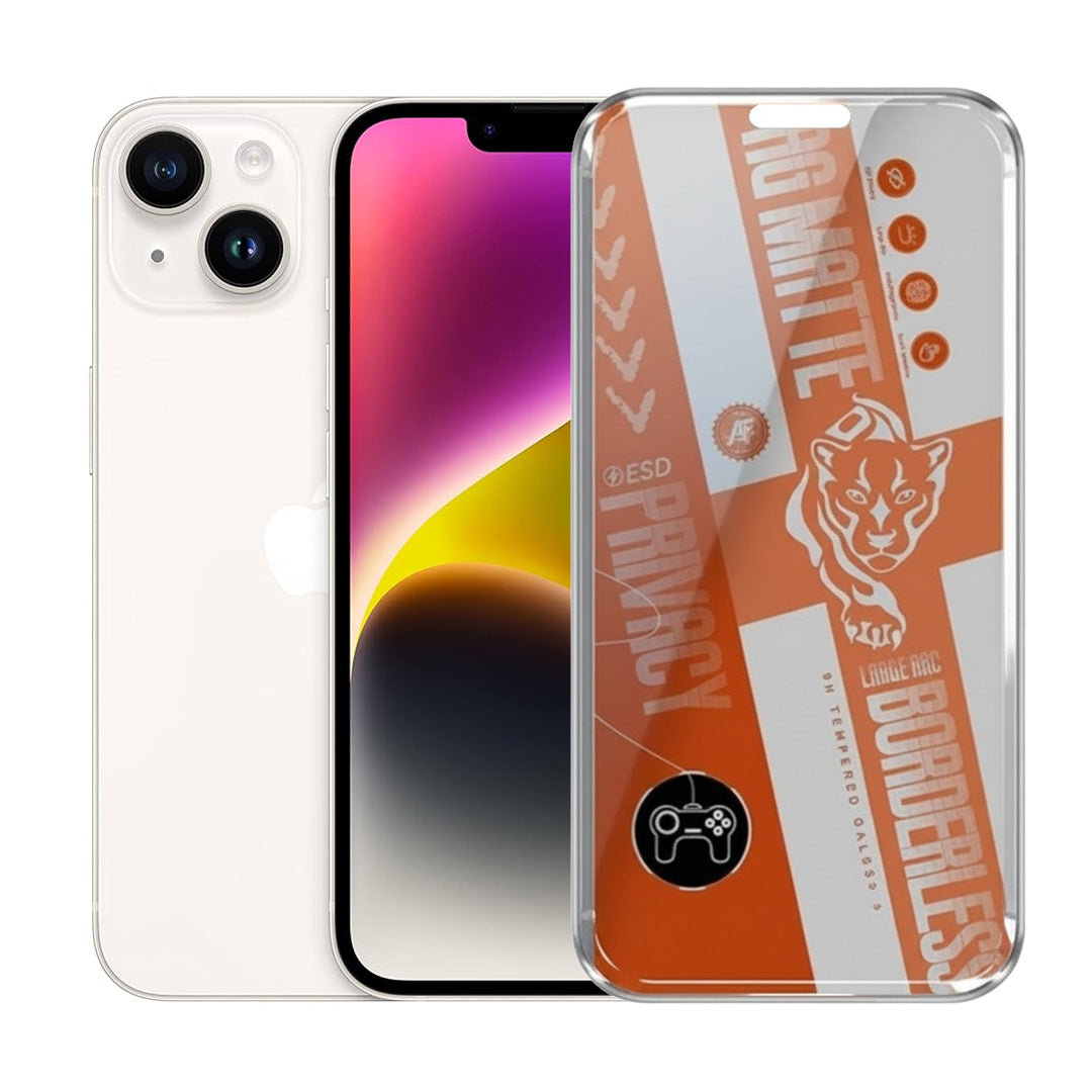 AG Matte Privacy Borderless Tempered Glass For iphone 16