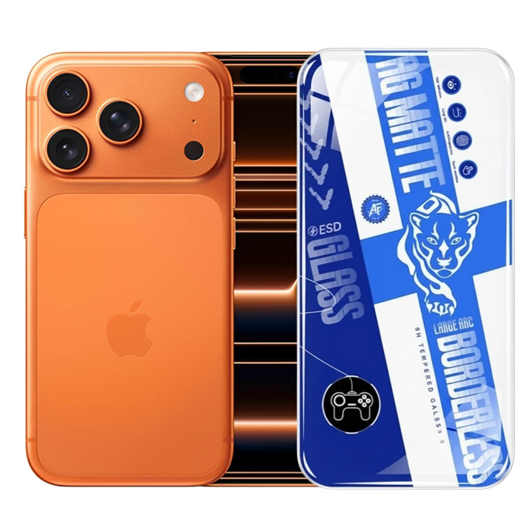 AG Matte Borderless Tempered Glass For iphone 17 Pro